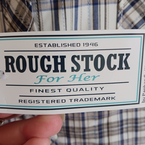 Panhandle Rough Stock Ladies Pearl Snap Western Shirt - Picture 3 of 14